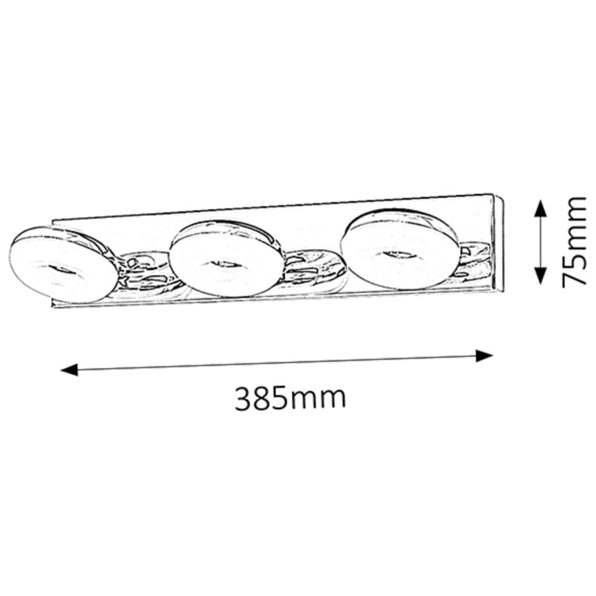 Rabalux - LED vonios šviestuvas 3xLED/5W/230V IP44