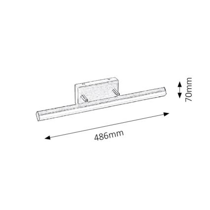 Rabalux - LED vonios veidrodžio šviestuvas 1xLED/12W/230V IP44