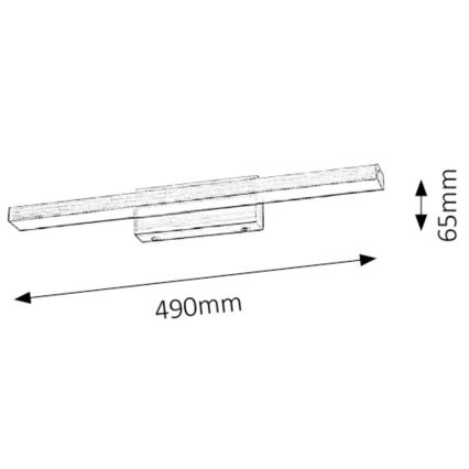 Rabalux - LED vonios veidrodžio šviestuvas 1xLED/12W/230V IP44