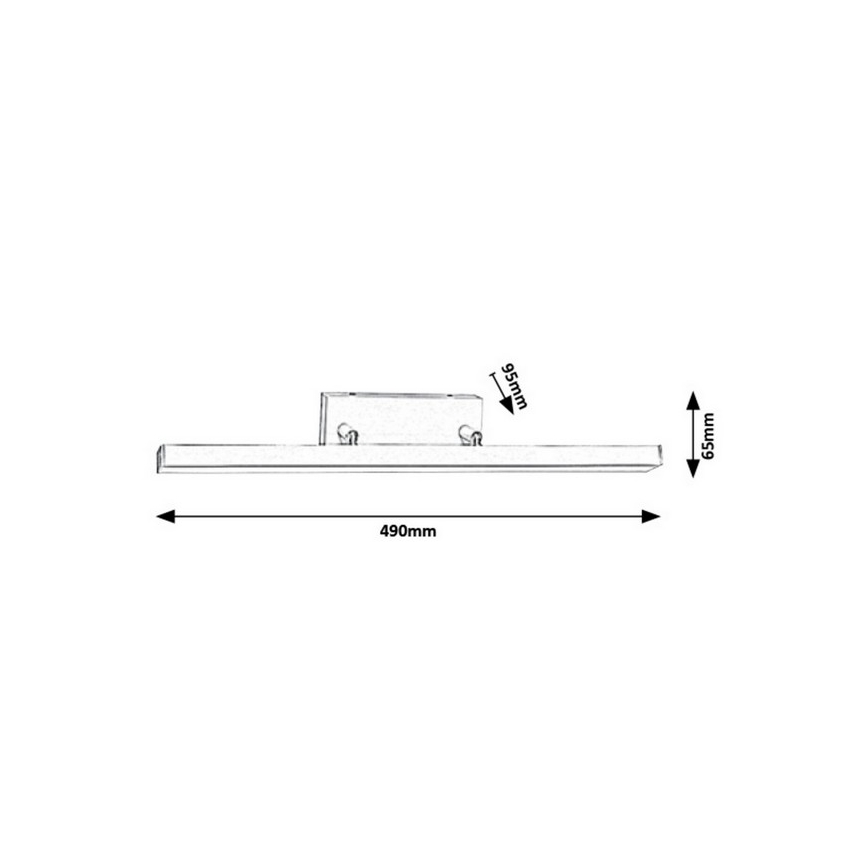 Rabalux - LED Sieninis vonios šviestuvas LED/12W/230V IP44