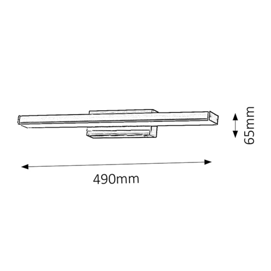 Rabalux - LED sieninis vonios šviestuvas 1xLED/12W/230V IP44