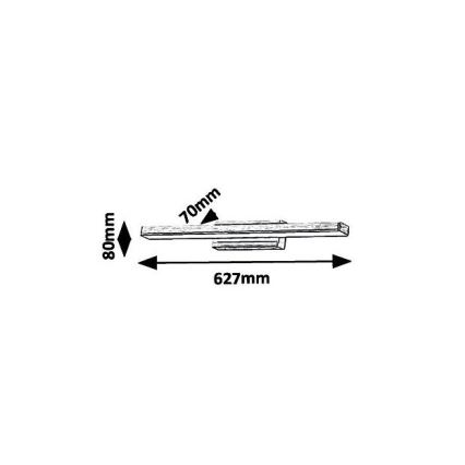 LED vonios veidrodžio šviestuvas LED/18W/230V IP44