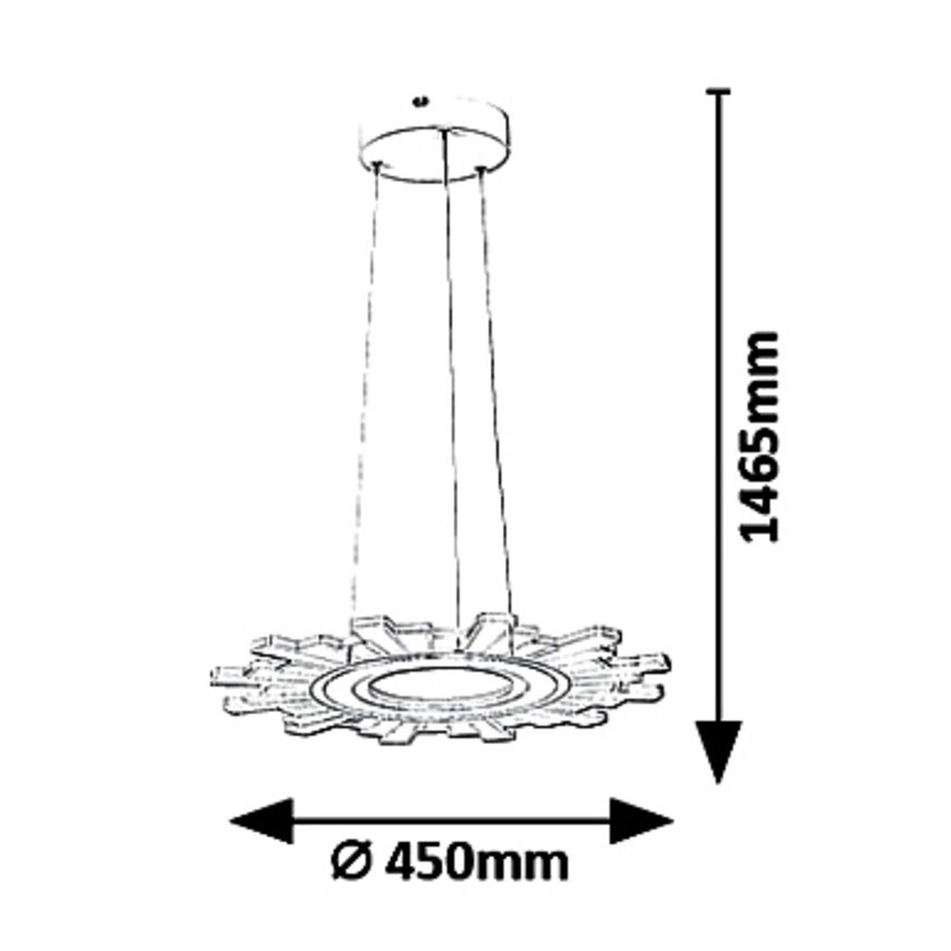 Rabalux 6210 - LED sietynas, kabinamas ant virvės FELICITY LED/30W/230V