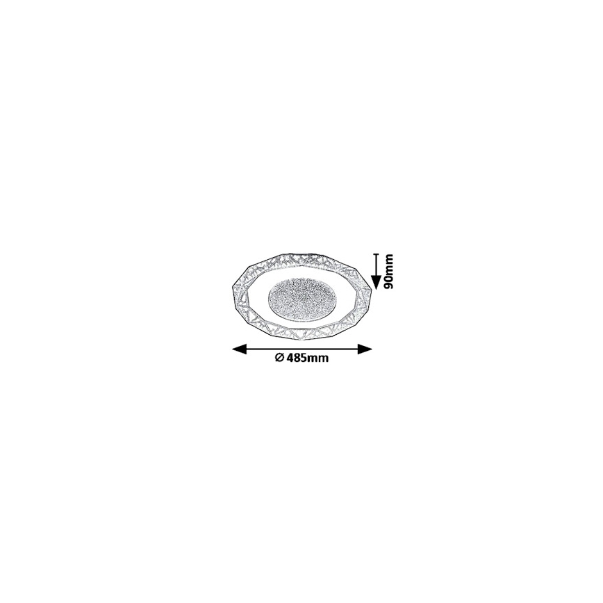 Rabalux 6294 - LED lubinis šviestuvas SIREN LED/50W/230V