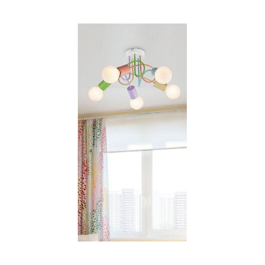Rabalux 6340 - Tvirtinamas sietynas LINETT 5xE27/40W/230V