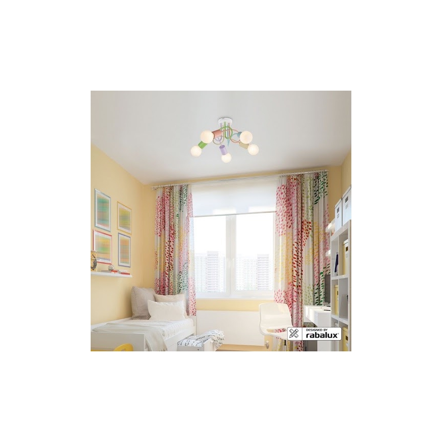 Rabalux 6340 - Tvirtinamas sietynas LINETT 5xE27/40W/230V