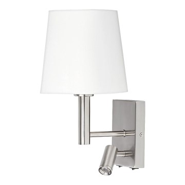 Rabalux 6539 - Sieninis šviestuvas HARVEY E27/40W + LED/3W