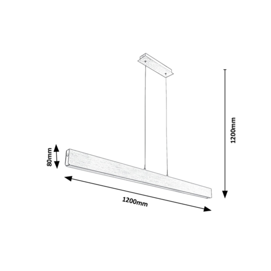 Rabalux - LED Reguliuojamas pakabinamas sietynas LED/24W/230V 2700/4000/6500K 120 cm
