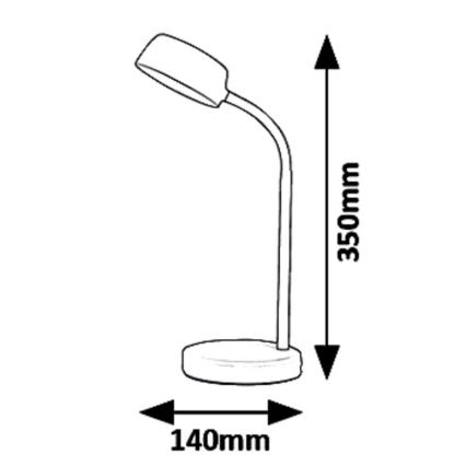 Rabalux 6778 - LED Stalinis šviestuvas BERRY LED/4,5W/230V