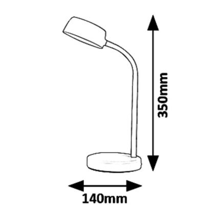 Rabalux 6779 - LED Stalinis šviestuvas BERRY LED/4,5W/230V