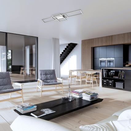 Rabalux - dimeriuojamas LED lubų šviestuvas LED/54W/230V 3000-6500K su nuotoliniu pulteliu 42x105 cm