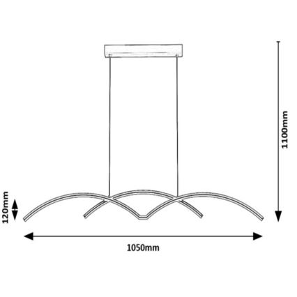 Rabalux - LED Pakabinamas sietynas LED/40W/230V