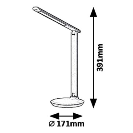 Rabalux 6979 - LED pritemdomas stalinis šviestuvas OSIAS LED/9W/230V