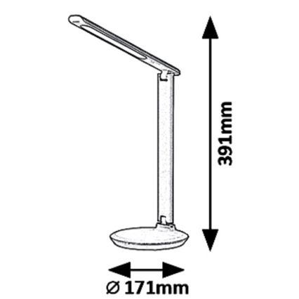 Rabalux 6980 - LED pritemdomas stalinis šviestuvas OSIAS LED/9W/230V