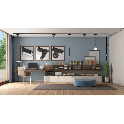 Rabalux - LED Pritemdomas lubinis šviestuvas vienfazės bėgelio sistemai LED/6W/24V 2700-5500K Wi-Fi Tuya 11,5 cm juoda