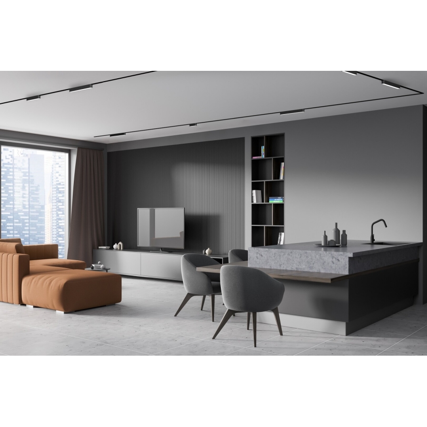 Rabalux - LED Pritemdomas lubinis šviestuvas vienfazės bėgelio sistemai LED/12W/24V 2700-5500K Wi-Fi Tuya 22 cm juoda