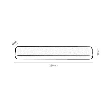 Rabalux - LED Pritemdomas lubinis šviestuvas vienfazės bėgelio sistemai LED/12W/24V 2700-5500K Wi-Fi Tuya 22 cm juoda