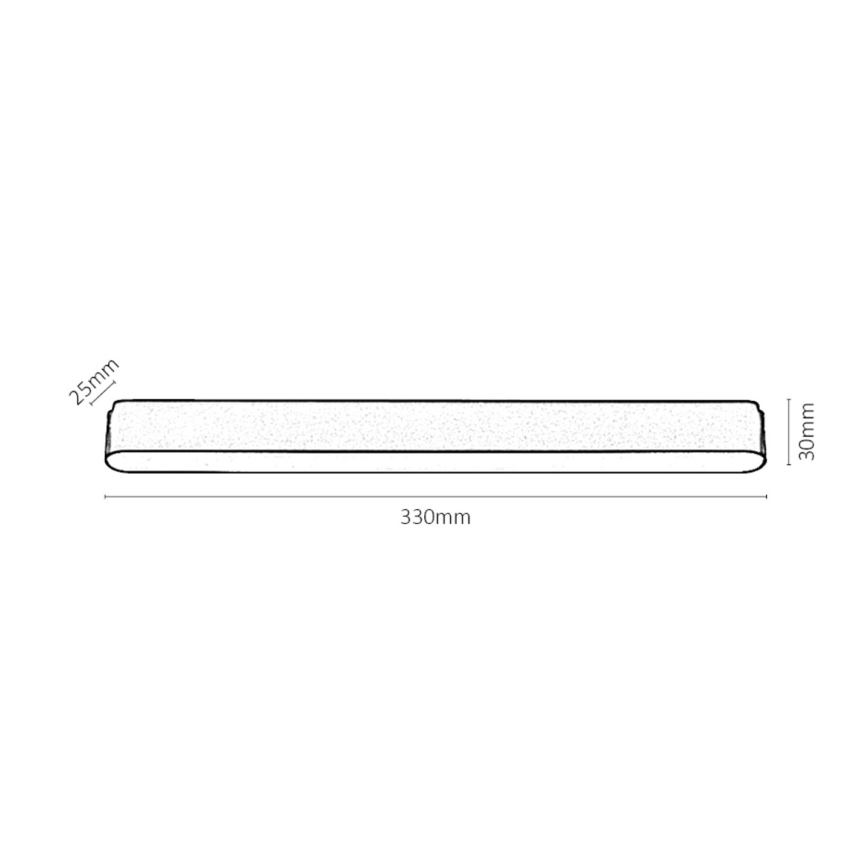 Rabalux - LED Pritemdomas lubinis šviestuvas vienfazės bėgelio sistemai LED/16W/24V 2700-5500K Wi-Fi Tuya 33 cm juoda