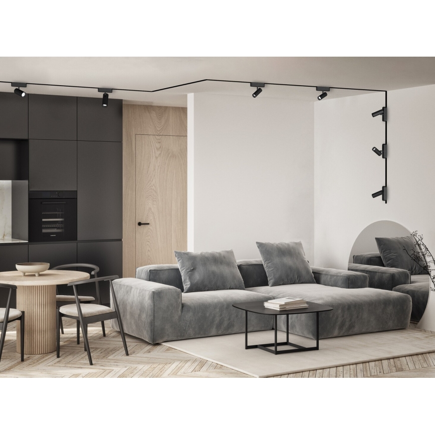 Rabalux - LED Pritemdomas prožektorius vienfazės bėginės sistemos šviestuvui LED/9W/24V 2700-5500K Wi-Fi Tuya juoda
