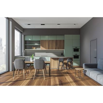 Rabalux - LED Pritemdomas lubinis šviestuvas vienfazės bėgelio sistemai LED/13W/24V 2700-5500K Wi-Fi Tuya 33 cm juoda