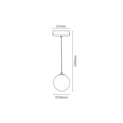 Rabalux - LED Reguliuojamas pakabinamas sietynas 1-fazės bėgių sistemai LED/5W/24V 2700-5500K Wi-Fi Tuya juoda