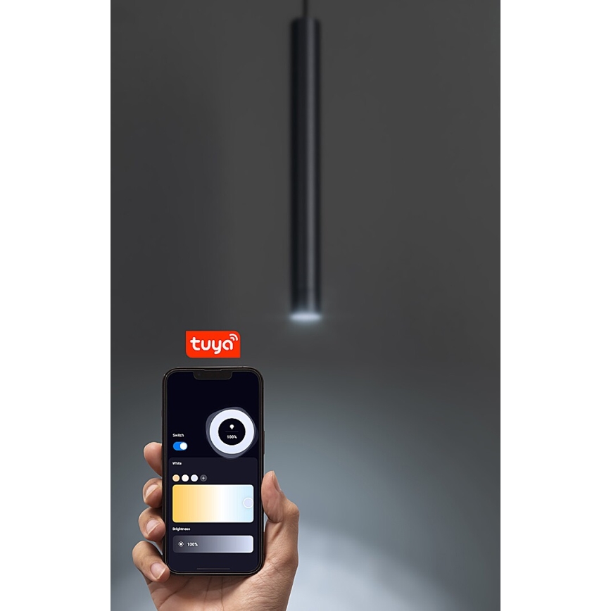 Rabalux - LED Reguliuojamas pakabinamas sietynas 1-fazės bėgių sistemai LED/5W/24V 2700-5500K Wi-Fi Tuya juoda