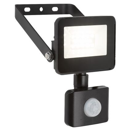 Rabalux - LED prožektorius su jutikliu LED/10W/230V 4000K IP44 juoda