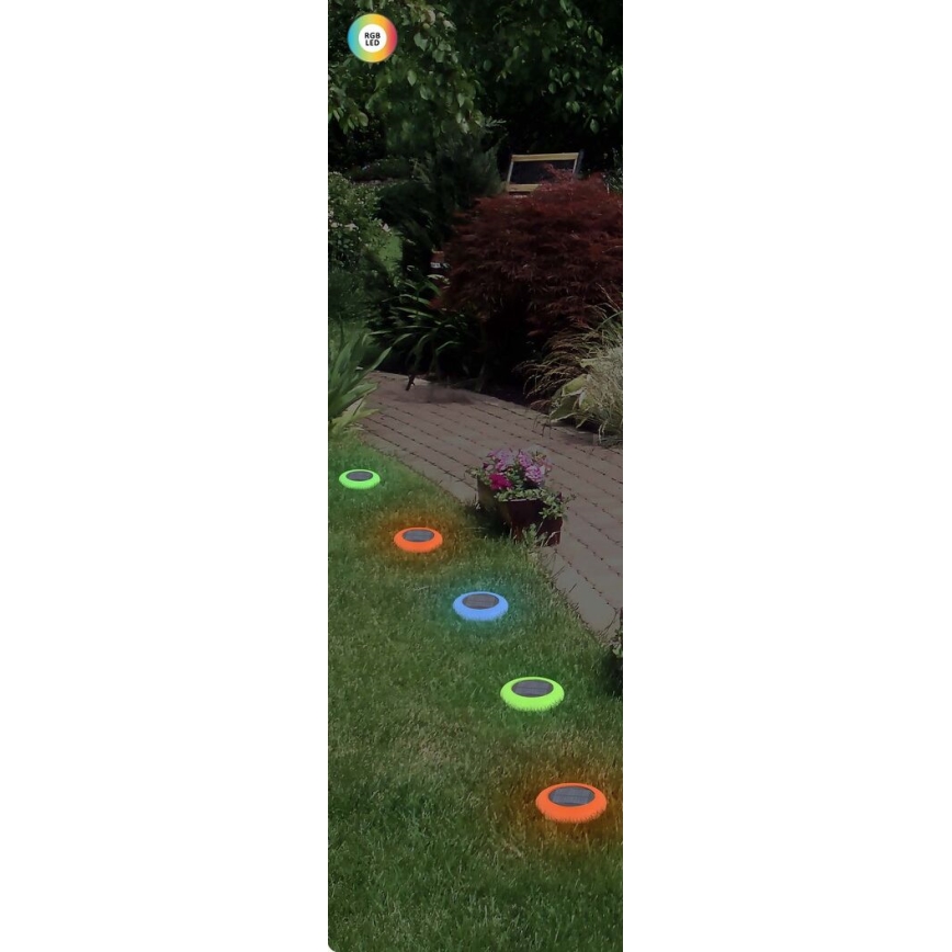 Rabalux - LED RGB Saulės šviestuvas LED/0,6W/3,7V IP65 1200 mAh