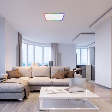 Rabalux - LED RGB pritemdomas lubinis šviestuvas LED/18W/230V 3000-6500K 30x30 cm + nuotolinio valdymo pultas