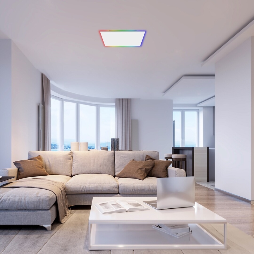 Rabalux - LED RGB pritemdomas lubinis šviestuvas LED/18W/230V 3000-6500K 30x30 cm + nuotolinio valdymo pultas