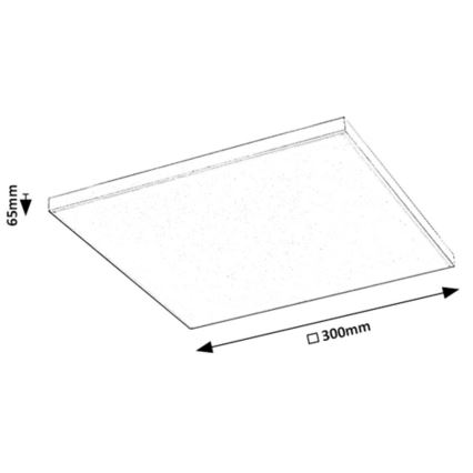 Rabalux - LED RGB pritemdomas lubinis šviestuvas LED/18W/230V 3000-6500K 30x30 cm + nuotolinio valdymo pultas