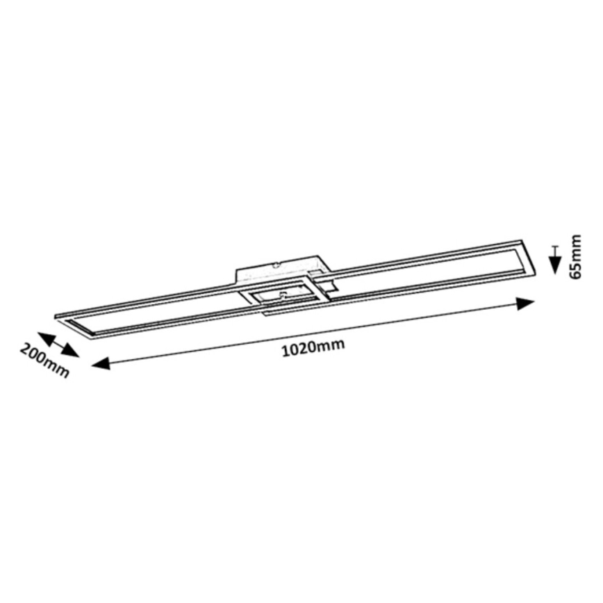 Rabalux - LED Pritemdomas lubinis šviestuvas LED/38W/230V 3000-6500K + nuotolinio valdymo pultas