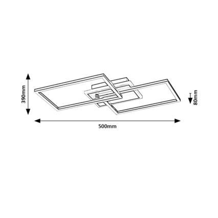 Rabalux - LED lubinis šviestuvas LED/40W/230V 4000K matinis chromas