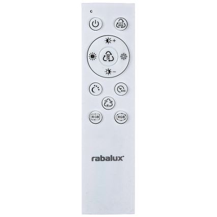 Rabalux - LED RGBW Reguliuojamas lubinis šviestuvas LED/40W/230V 2700-6500K + nuotolinio valdymo pultas