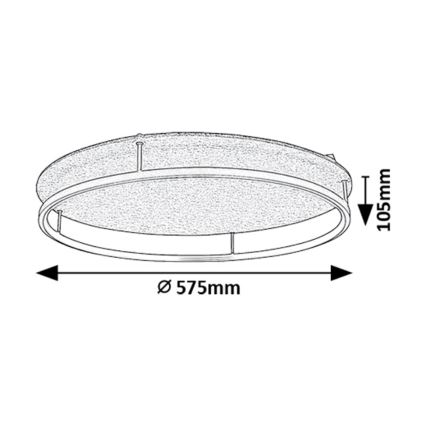 Rabalux - LED lubinis šviestuvas LED/40W/230V 3000/4000K