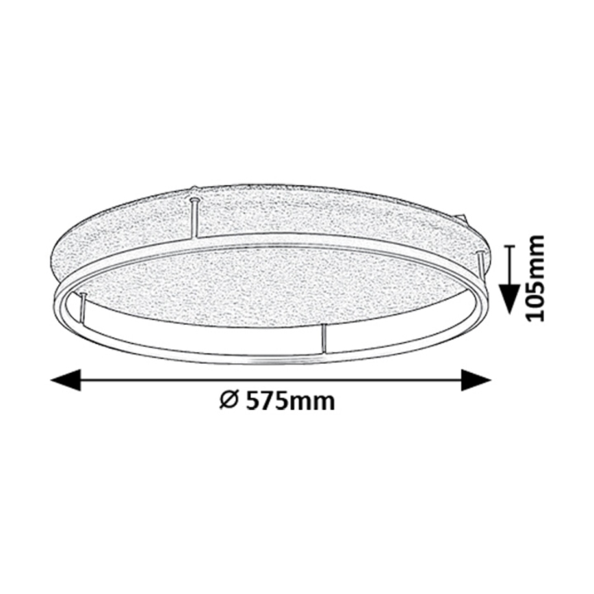 Rabalux - LED lubinis šviestuvas LED/40W/230V 3000/4000K