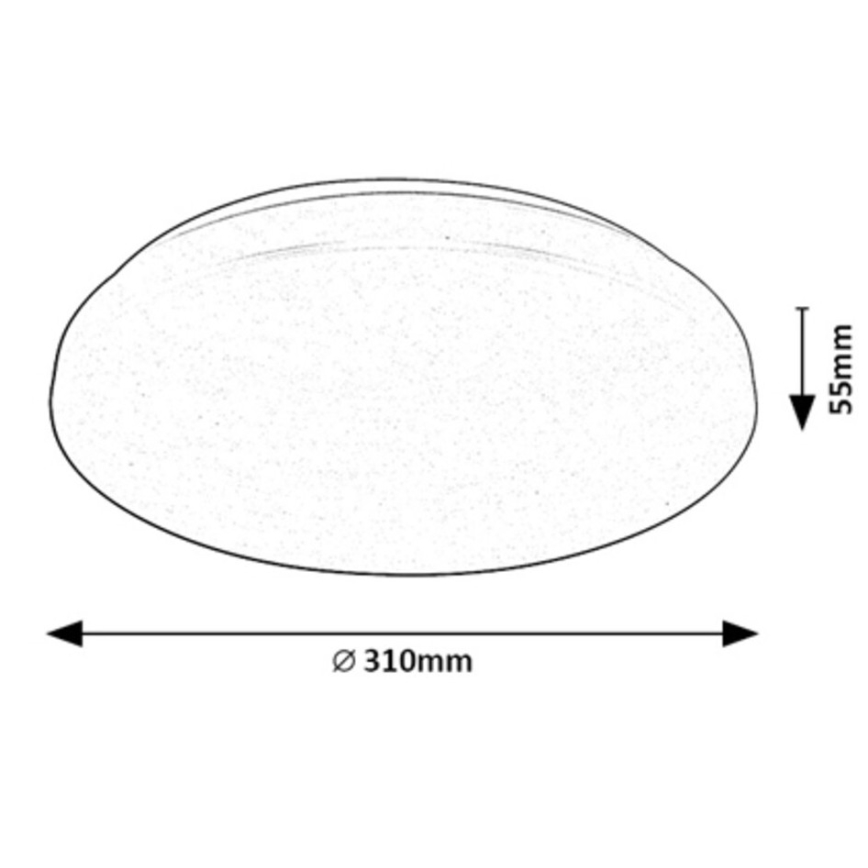 Rabalux - LED RGB reguliuojamas lubų šviestuvas LED/24W/230V Wi-Fi Tuya 3000-6500K 31 cm