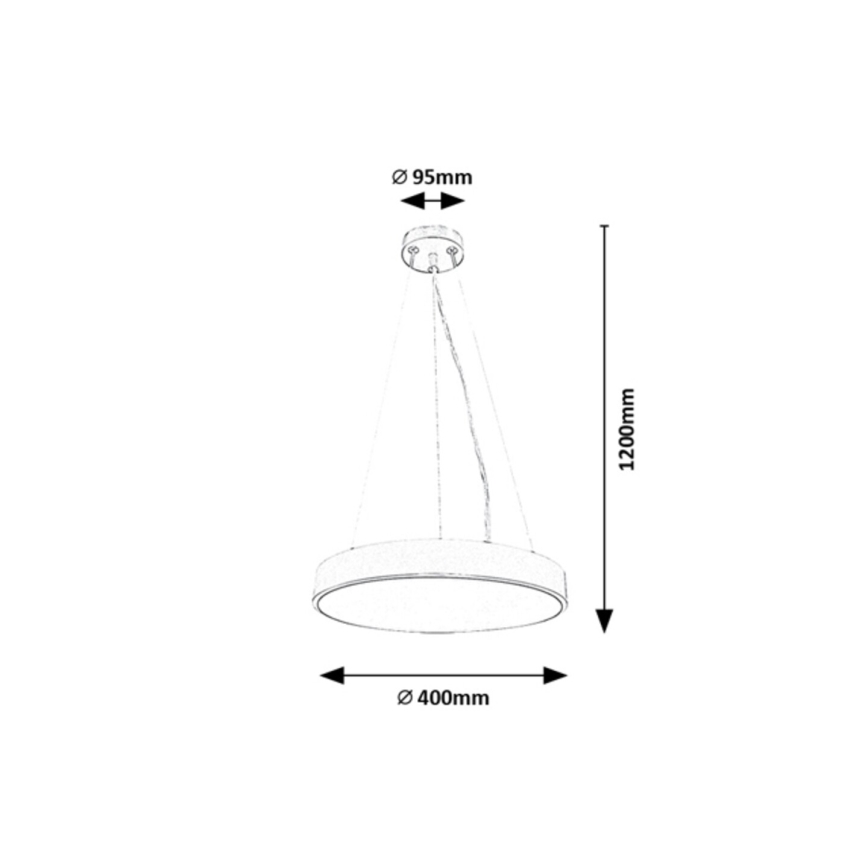Rabalux - LED Pakabinamas sietynas LED/36W/230V 4000K sidabras