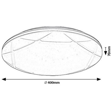 Rabalux - LED lubinis šviestuvas LED/24W/230V 4000K diametras 40 cm