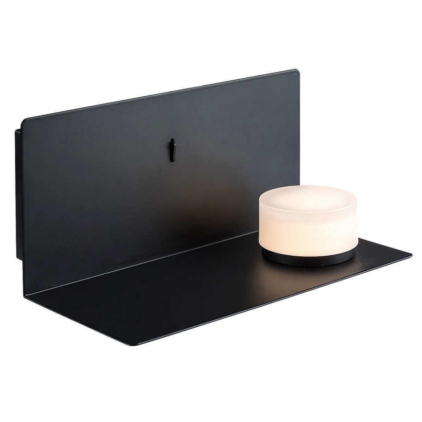 Rabalux - LED Sieninis šviestuvas su lentyna ir USB portem LED/6W/230V 3000K