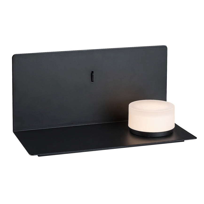 Rabalux - LED Sieninis šviestuvas su lentyna ir USB portem LED/6W/230V 3000K
