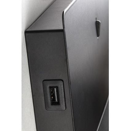 Rabalux - LED Sieninis šviestuvas su lentyna ir USB portem LED/6W/230V 3000K