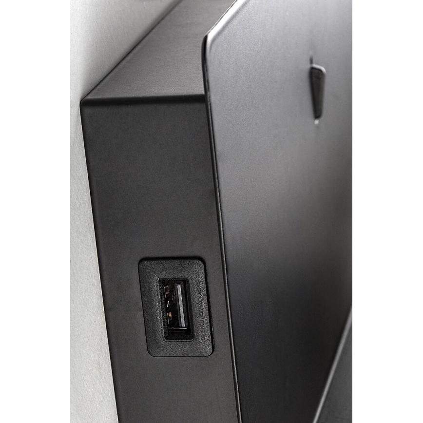 Rabalux - LED Sieninis šviestuvas su lentyna ir USB portem LED/6W/230V 3000K