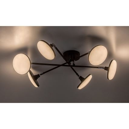 Rabalux - LED Ant pagrindo montuojamas sietynas 6xLED/4W/230V 3000K juoda
