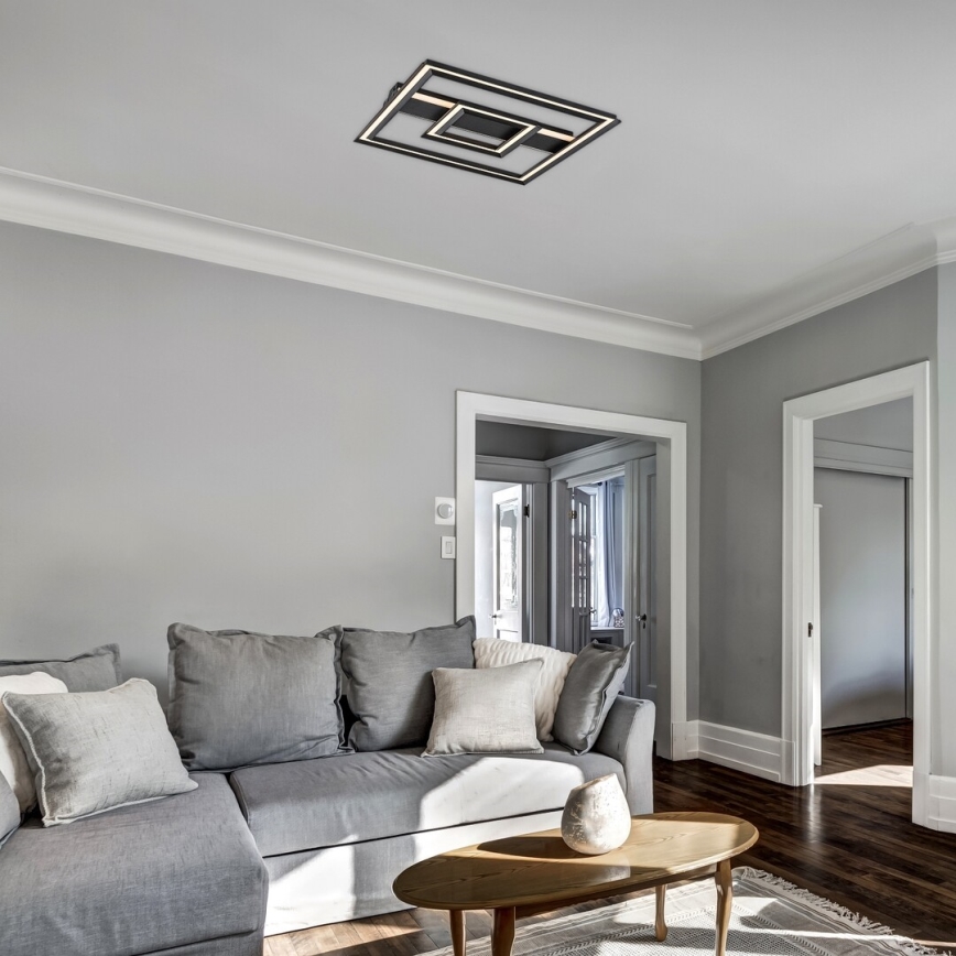 Rabalux - LED lubinis šviestuvas LED/48W/230V 3000K juodas 48,5x48,5 cm