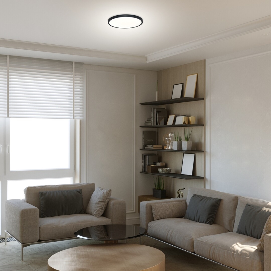 Rabalux - LED lubinis šviestuvas LED/24W/230V 4000K diametras 30 cm juoda