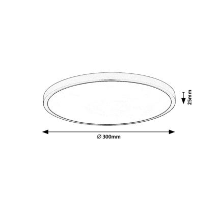 Rabalux - LED lubinis šviestuvas LED/24W/230V 4000K diametras 30 cm balta