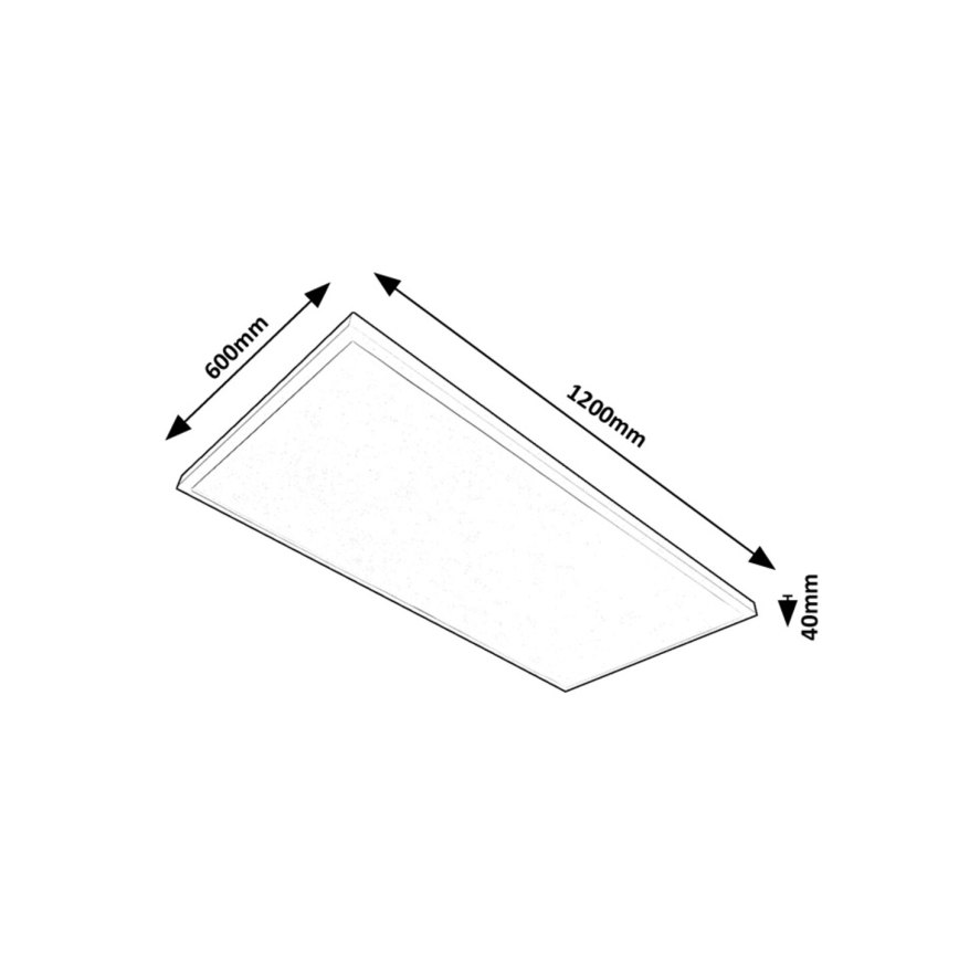 Rabalux - LED Ant pagrindo montuojama panelė LED/80W/230V 4000K 120x60 cm