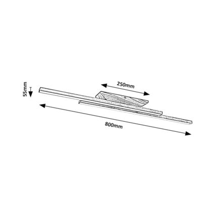 Rabalux - LED lubinis šviestuvas LED/21W/230V 4000K bukas