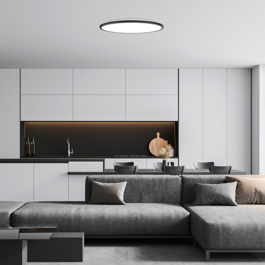Rabalux - LED lubinis šviestuvas LED/36W/230V 3000/4000/6000K diametras 50 cm juoda